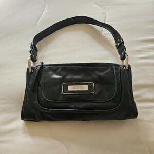 Kenneth Cole Reaction Black Baguette Handbag